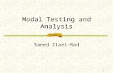 1 Modal Testing and Analysis Saeed Ziaei-Rad. Modal Analysis and Testing2 Single Degree-of-Freedom (SDOF) Undamped Viscously Damped Hysterically (Structurally)
