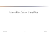 David Luebke 1 7/2/2015 Linear-Time Sorting Algorithms.
