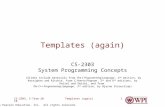 2006 Pearson Education, Inc. All rights reserved. Templates (again)CS-2303, C-Term 20101 Templates (again) CS-2303 System Programming Concepts (Slides.