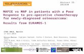 MAPIE vs MAP in patients with a Poor Response to pre-operative chemotherapy for newly-diagnosed osteosarcoma: Results from EURAMOS-1 CTOS 2014, Berlin.