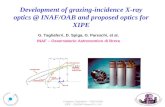 Gianpiero Tagliaferri – INAF/OABr XIPE – ESA/M4 -Roma 05-11-14 Development of grazing-incidence X-ray optics @ INAF/OAB and proposed optics for XIPE G.