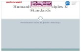 PRESENTATION MADE BY JORAM CHIKWANYA Humanitarian Principles & Standards.