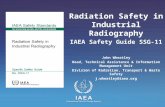 Radiation Safety in Industrial Radiography IAEA Safety Guide SSG-11 John Wheatley Head, Technical Assistance & Information Management Unit Division of.