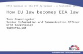 EFTA Seminar on the EEA Agreement – 4 September 2014 How EU law becomes EEA law Tore Grønningæter Senior Information and Communication Officer EFTA Secretariat.