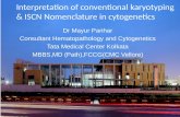 Interpretation of conventional karyotyping & ISCN Nomenclature in cytogenetics Dr Mayur Parihar Consultant Hematopathology and Cytogenetics Tata Medical.