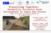 Travelling Together: Disability Inclusive Road Development in Papua New Guinea ADDC Inclusive Research Symposium 28 August 2014 PNG Assembly of Disabled.
