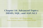 Chapter 14: Advanced Topics: DBMS, SQL, and ASP.NET Visual Basic.NET Programming: From Problem Analysis to Program Design.