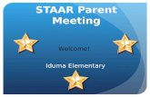 STAAR Parent Meeting Iduma Elementary Welcome!.