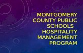 MONTGOMERY COUNTY PUBLIC SCHOOLS HOSPITALITY MANAGEMENT PROGRAM.