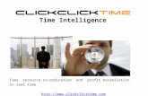 Time resource co-ordination and profit maximisation in real time Time Intelligence .