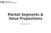 Market Segments & Value Propositions February 10, 2015.