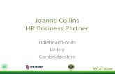 Joanne Collins HR Business Partner Dalehead Foods Linton Cambridgeshire.