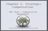 Chapter 1: Strategic Compensation MGT 4543 Compensation Management You will need technology for today’s class activity.