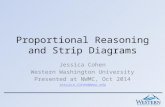 Proportional Reasoning and Strip Diagrams Jessica Cohen Western Washington University Presented at NWMC, Oct 2014 Jessica.Cohen@wwu.edu.
