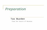 Preparation Tax Burden from the Source of Revenue.