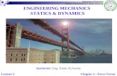ENGINEERING MECHANICS STATICS & DYNAMICS Instructor: Eng. Eman Al.Swaity University of Palestine College of Engineering & Urban Planning Chapter 2 : Force.