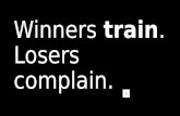 Winners train. Losers complain. FSA Writing Game Plan.