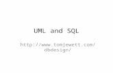 UML and SQL . Models and Languages Database design is a process of modeling an enterprise in the real world Database.