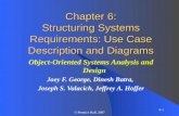 6-1 © Prentice Hall, 2007 Chapter 6: Structuring Systems Requirements: Use Case Description and Diagrams Object-Oriented Systems Analysis and Design Joey.