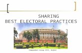 SHARING BEST ELECTORAL PRACTICES Commandant Group XIII, Rajkot.