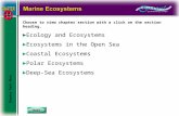 Exit Choose to view chapter section with a click on the section heading. ►Ecology and EcosystemsEcology and Ecosystems ►Ecosystems in the Open SeaEcosystems.