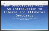Why Democracies Fail: An Introduction to Liberal and Illiberal Democracy Asia Debate Institute, Summer 2014 Brett Frazer.