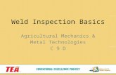 Weld Inspection Basics Agricultural Mechanics & Metal Technologies C 9 D.
