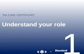 The CARE CERTIFICATE 1 Understand your role Standard 1.