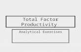 Total Factor Productivity Analytical Exercises. Simple vs. Compound Interest Rate If you have a time deposit and receive a simple interest rate, then,