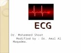 ECG Dr. Mohammed Shaat Modified by : Dr. Amal Al Maqadma.