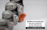 Differentiated Instruction and Critical Thinking Wormeli/NELMS2010.
