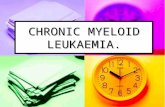 CHRONIC MYELOID LEUKAEMIA.. CLINICAL FEATURES. Rare below the age of 20 years, but occurs in all decades, with a median age of onset of 40-50 years. Rare.