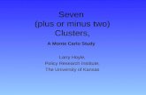 Seven (plus or minus two) Clusters, A Monte Carlo Study Larry Hoyle, Policy Research Institute, The University of Kansas.