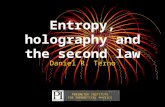 Entropy, holography and the second law Daniel R. Terno PERIMETER INSTITUTE FOR THEORETICAL PHYSICS.
