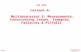 CS252/Patterson Lec 13.1 3/2/01 CS 213 Lecture 6: Multiprocessor 3: Measurements, Crosscutting Issues, Examples, Fallacies & Pitfalls.