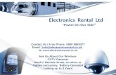 Contact Us | Free Phone 0800 9993377 Email | info@electronicsrental.co.ukinfo@electronicsrental.co.uk W:  Ask Us About Our Wireless.