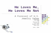 He Loves Me, He Loves Me Not A Forecast of U.S. Jewelry Sales Alex Gates Ling-Ching Hsu Shih-Hao Lee Hui Liang Mateusz Tracz Grant Volk June 1, 2010.