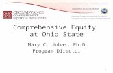 Leading to excellence Comprehensive Equity at Ohio State Mary C. Juhas, Ph.D Program Director 1.