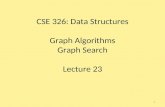 CSE 326: Data Structures Graph Algorithms Graph Search Lecture 23 1.