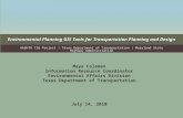 Environmental Planning GIS Tools for Transportation Planning and Design AASHTO TIG Project | Texas Department of Transportation | Maryland State Highway.