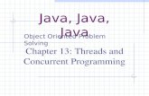 Java, Java, Java Object Oriented Problem Solving Chapter 13: Threads and Concurrent Programming.