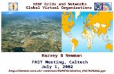 Harvey B Newman Harvey B Newman FAST Meeting, Caltech FAST Meeting, Caltech July 1, 2002 newman/HENPGridsNets_FAST070202.ppt HENP.