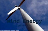 Wind Energy Chelsea King National Renewable Energy Laboratory Database.
