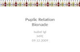 Puplic Relation Bionade Isabel Igl MPE 09.12.2009.