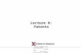 46-840 ECOMMERCE LAW AND REGULATION SPRING 2003 COPYRIGHT © 2002 MICHAEL I. SHAMOS Lecture 8: Patents.