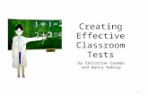 Creating Effective Classroom Tests by Christine Coombe and Nancy Hubley 1.