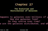 March 21, 2006Astronomy 20101 Chapter 27 The Evolution and Distribution of Galaxies What happens to galaxies over billions of years? How did galaxies form?