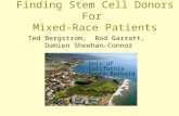 Finding Stem Cell Donors For Mixed-Race Patients Ted Bergstrom, Rod Garratt, Damien Sheehan-Connor Univ of California Santa Barbara.