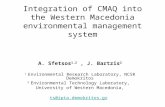 Integration of CMAQ into the Western Macedonia environmental management system A. Sfetsos 1,2, J. Bartzis 2 1 Environmental Research Laboratory, NCSR Demokritos.