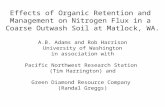 Effects of Organic Retention and Management on Nitrogen Flux in a Coarse Outwash Soil at Matlock, WA. A.B. Adams and Rob Harrison University of Washington.